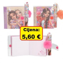 TOP MODEL MINI BILJEŽNICA S KEMIJSKOM OLOVKOM GIRL POWER
